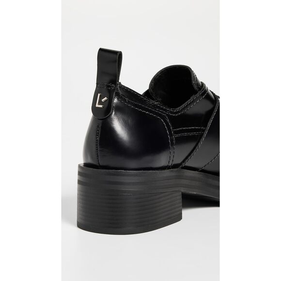 Larroude Stewart Women's Oxford Black Leather Black 6 RTL: $350.00 - Picture 3 of 9